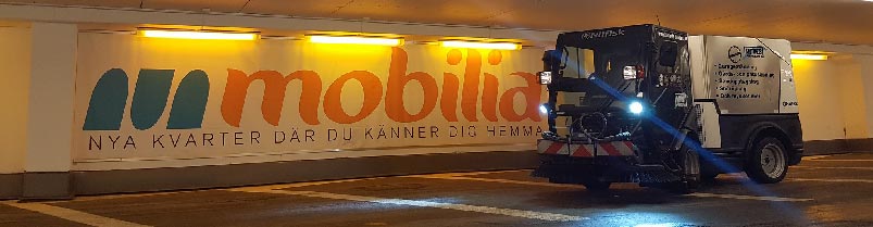 Garagestädning genomförd på Mobilia i Malmö